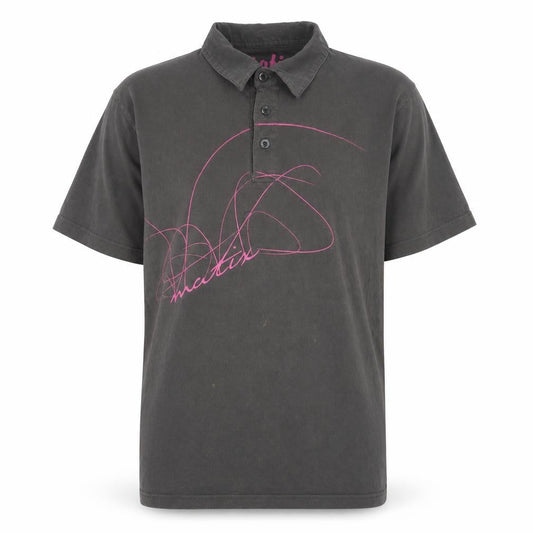Matix Womens Grey Cotton Polo Shirt | L | Casual Classic