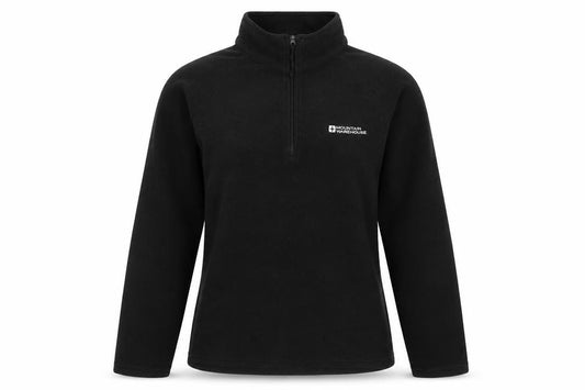 Mountain Warehouse Women's Black Fleece Pullover, Size 8