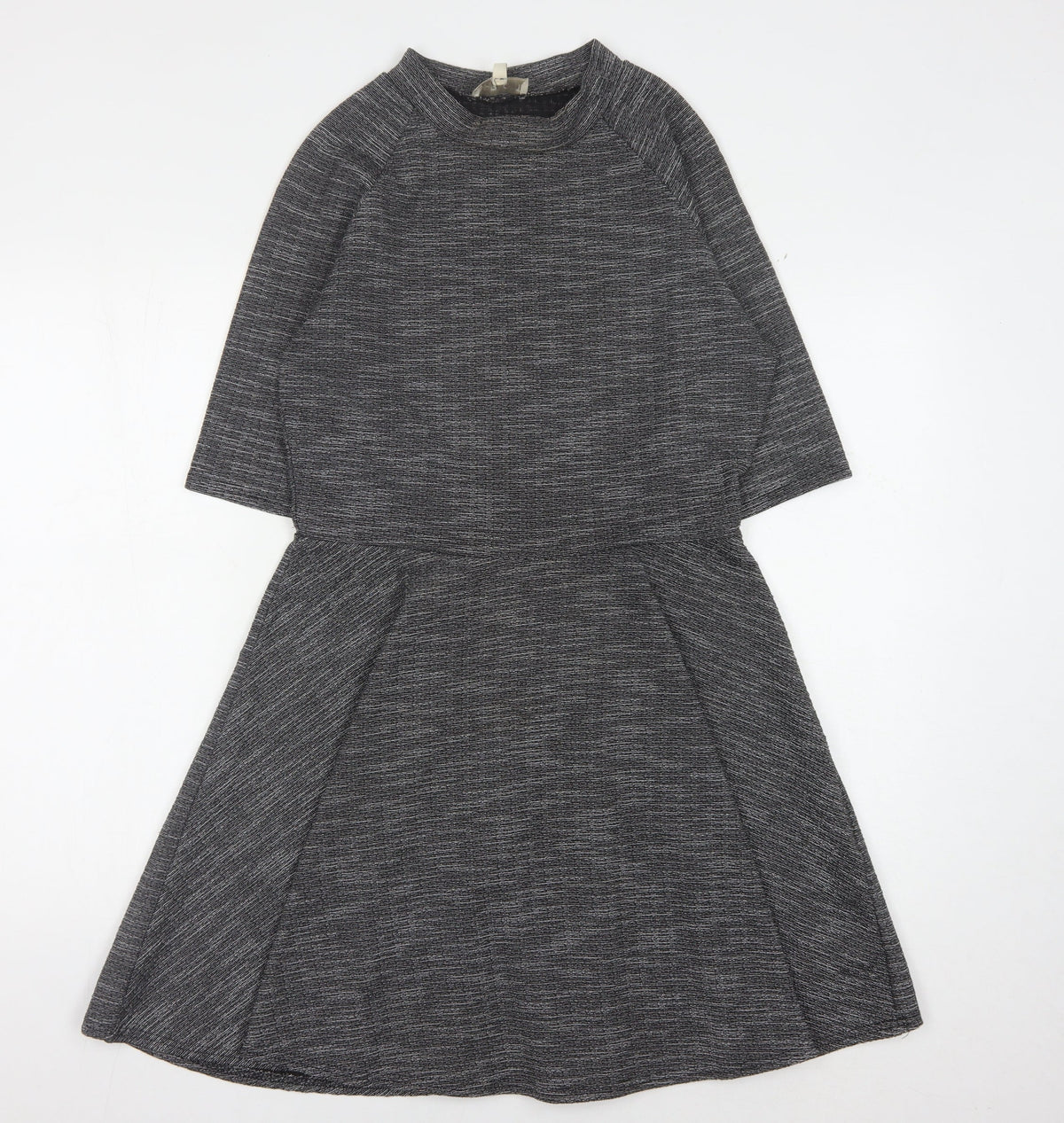 Apricot Women's Grey Striped Dress Size 12