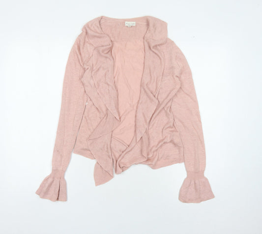 Phase Eight Women's Pink Open Front Cardigan XS Linen Blend