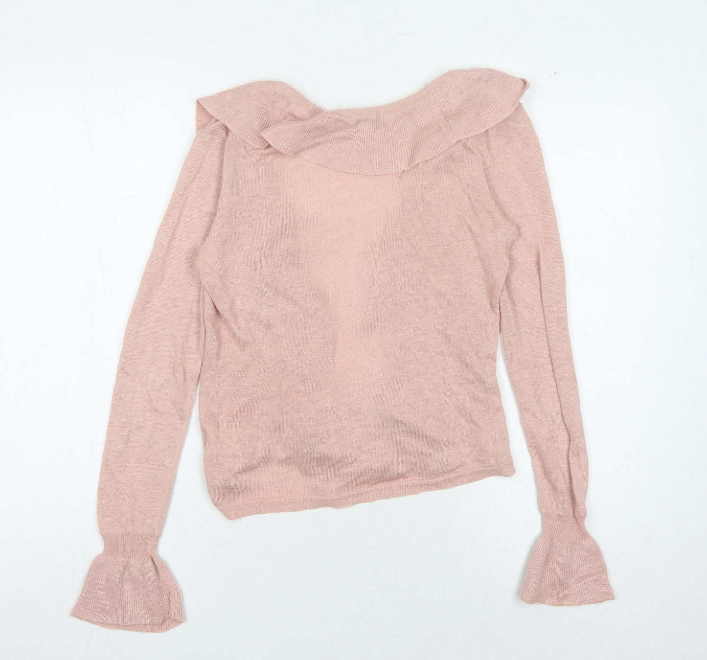 Phase Eight Women's Pink Open Front Cardigan XS Linen Blend