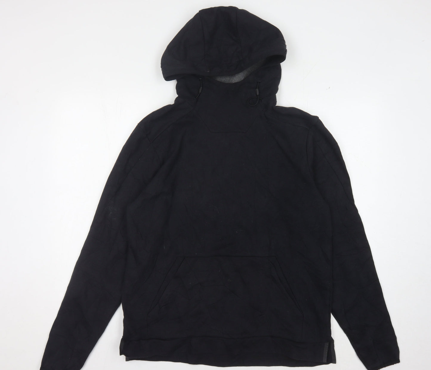 Champion Men's Black Pullover Hoodie, M - Cotton Blend
