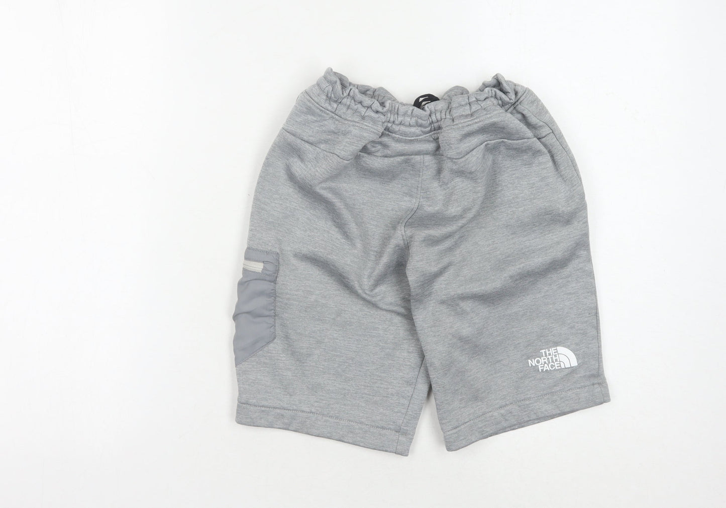 The North Face Boys Grey Sweat Shorts L - Casual Style