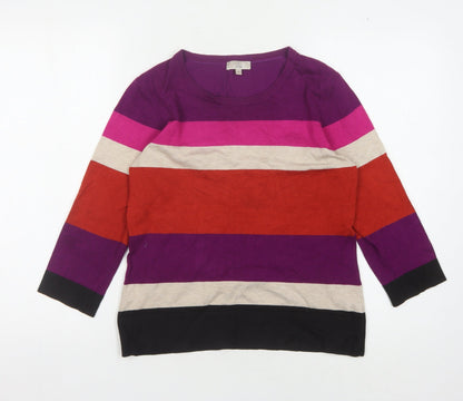 Country Casuals Women's Petite Striped Jumper - Multicoloured S