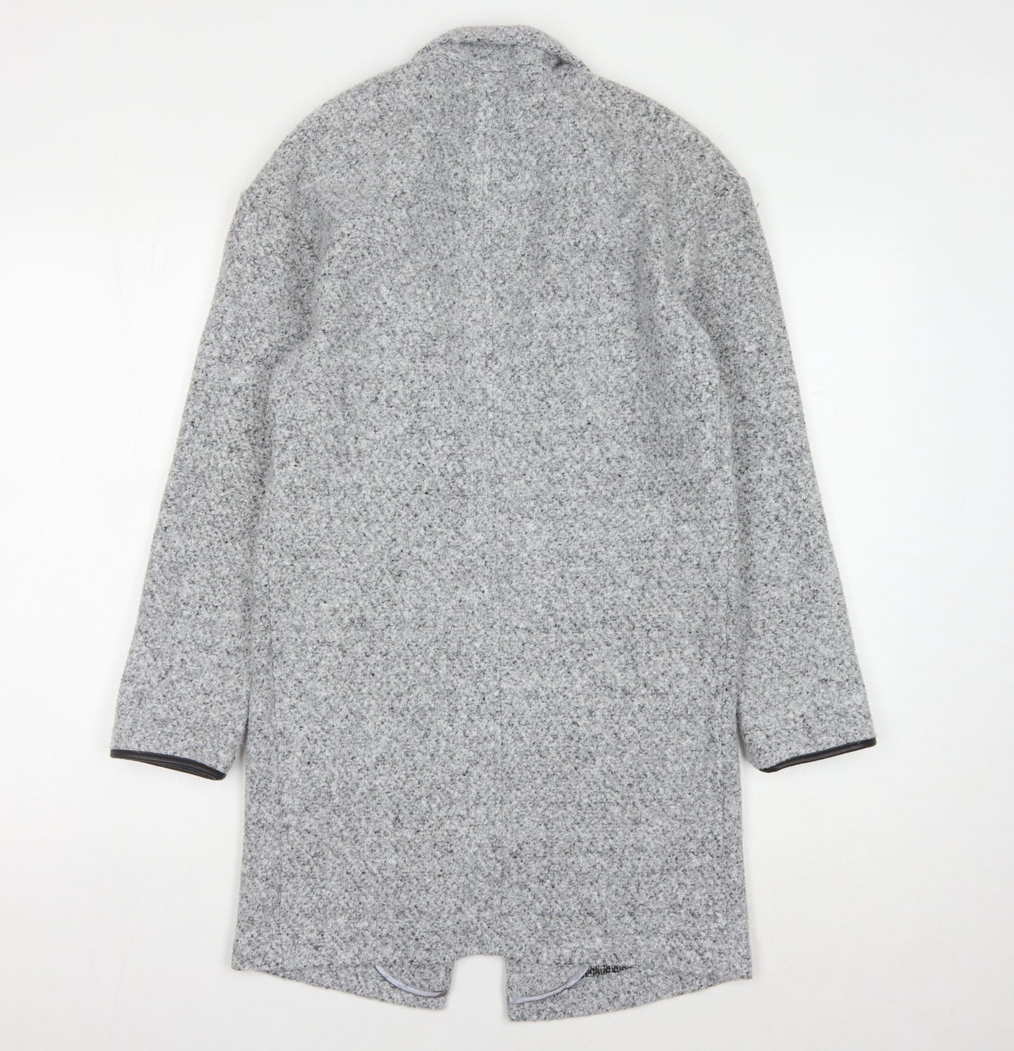 Marks and Spencer Women's Grey Collared Knit Jumper Size 6