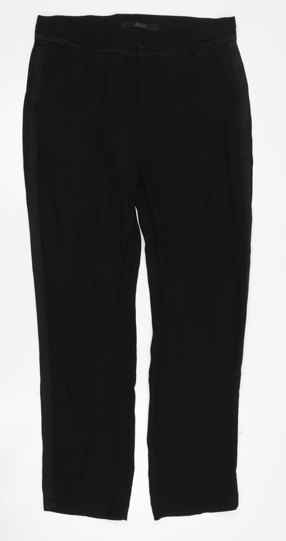 Additional front view of Guess Women's Black Straight Trousers -, size 29