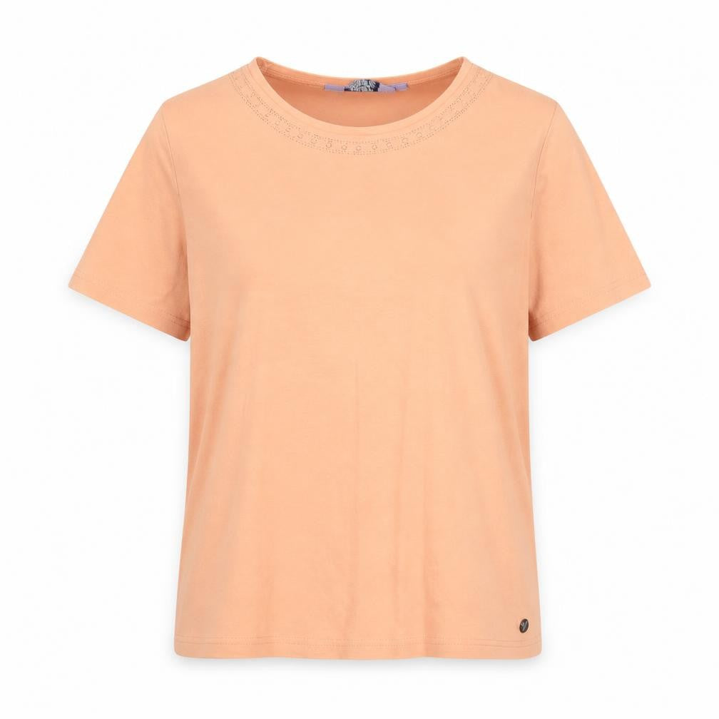 Honor Millburn Women's Orange Basic T-Shirt, Size 10
