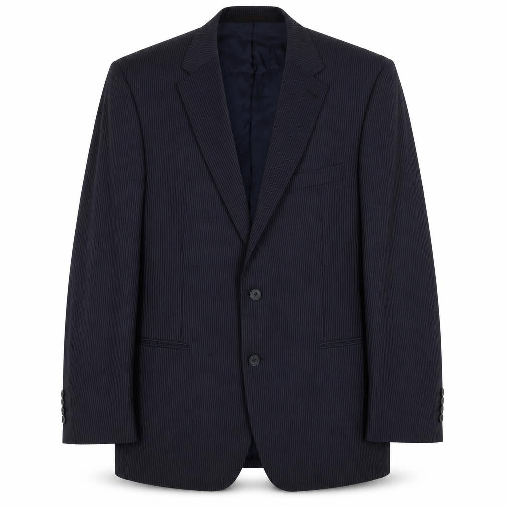 Jeff Banks Men's Blue Striped Blazer 44 Regular