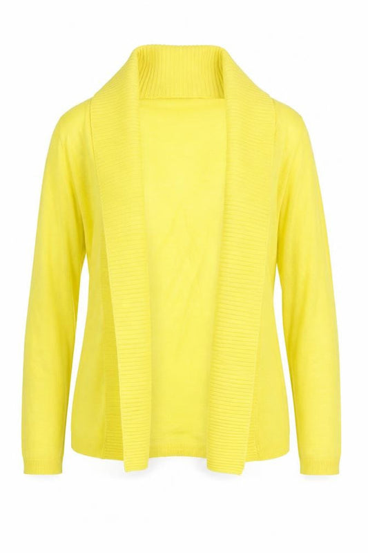 Banana Republic Women's Yellow XS Open Front Cardigan Knit Jumper