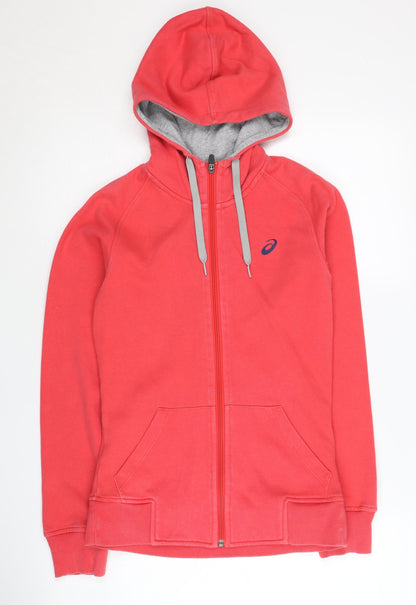 Additional front view of Asics Women's Red XS Full Zip Hoodie