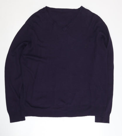 Additional front view of St George by Duffer Men's Blue XL jumper