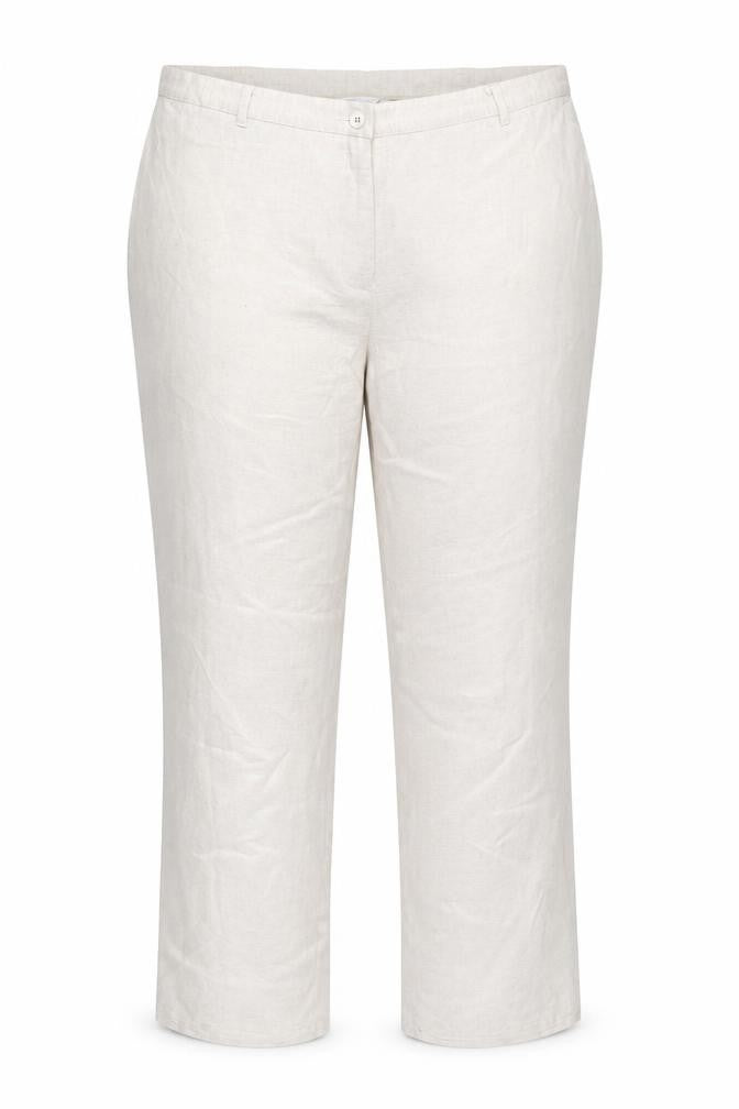 Windsmoor Women's Beige Trousers Size 16 Linen Blend