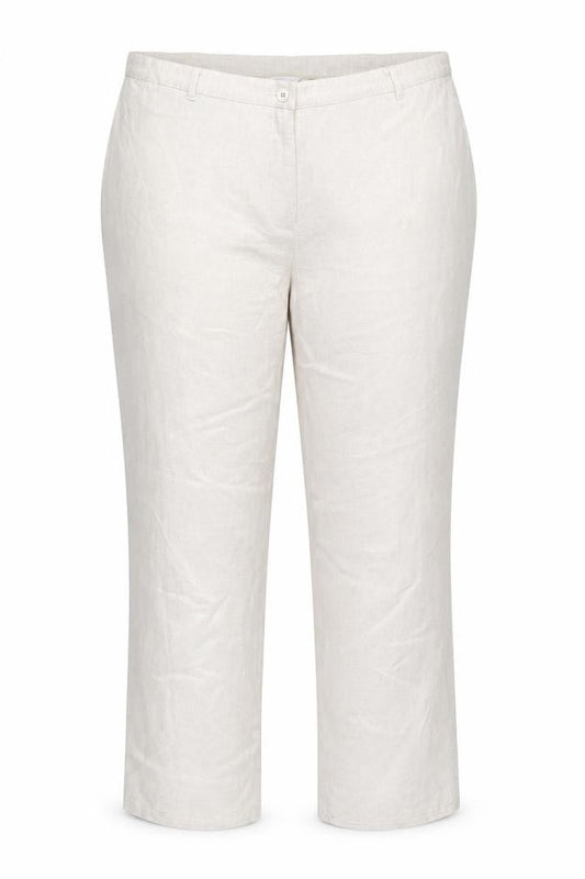 Windsmoor Women's Beige Trousers Size 16 Linen Blend