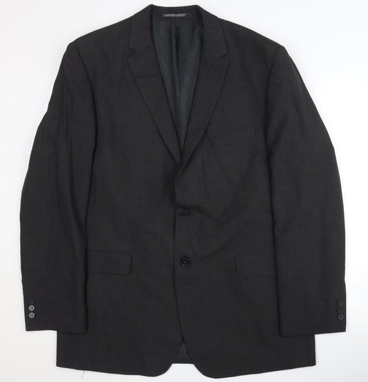 Thomas Nash Men's Black Blazer, Size 44, Formal Style
