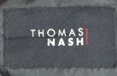 Thomas Nash Men's Black Blazer, Size 44, Formal Style
