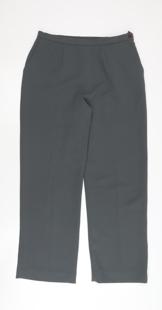 Eastex Women's Grey Trousers, UK 10, Straight Leg