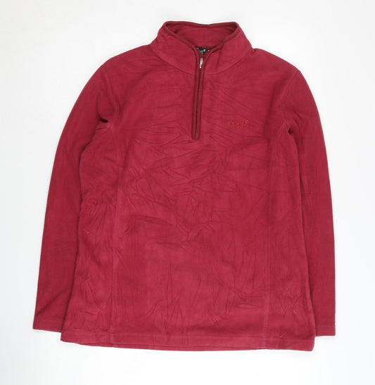 Gelert Women's Red Pullover Fleece Sweatshirt Size 12