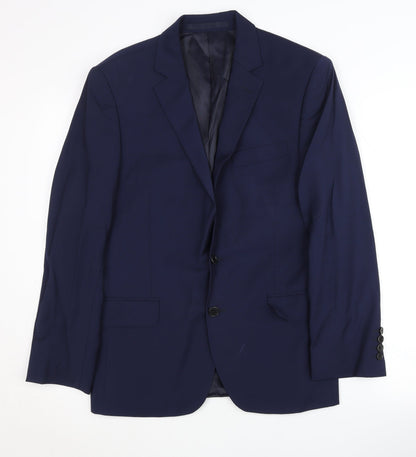 Austin Reed Men's Blue 38S Wool Blazer Formal