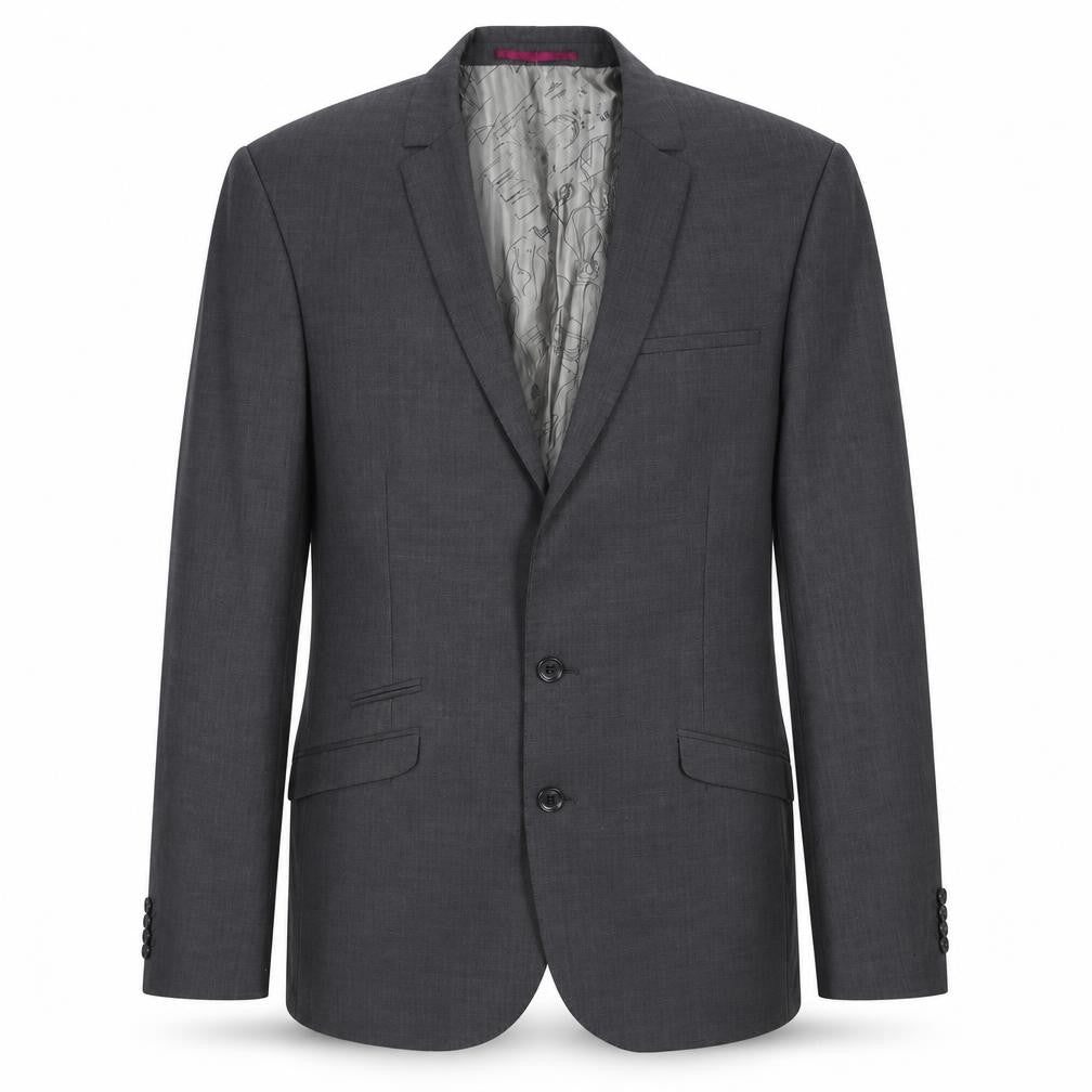 White Label Men's Grey Blazer 42L Long Jacket
