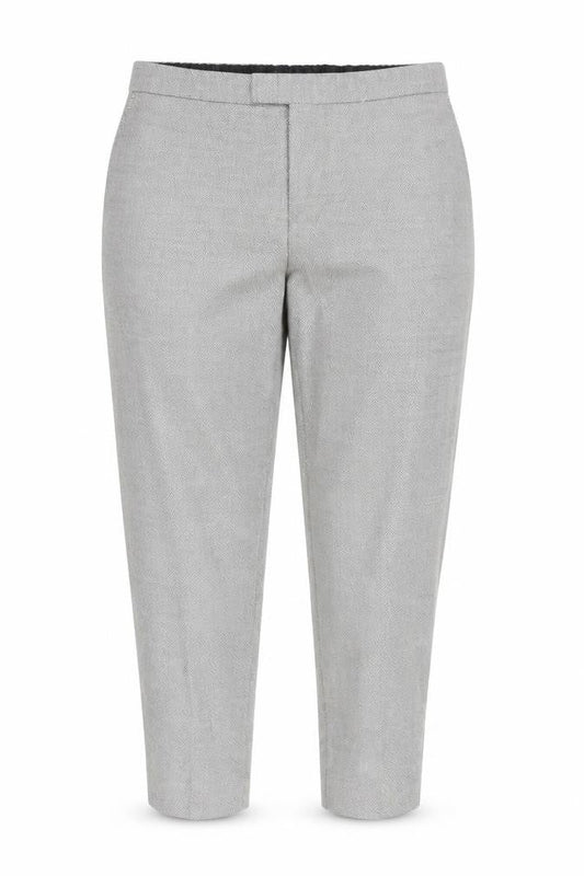Ted Baker Men's Grey Dress Pants, Size 38R, Herringbone Wool