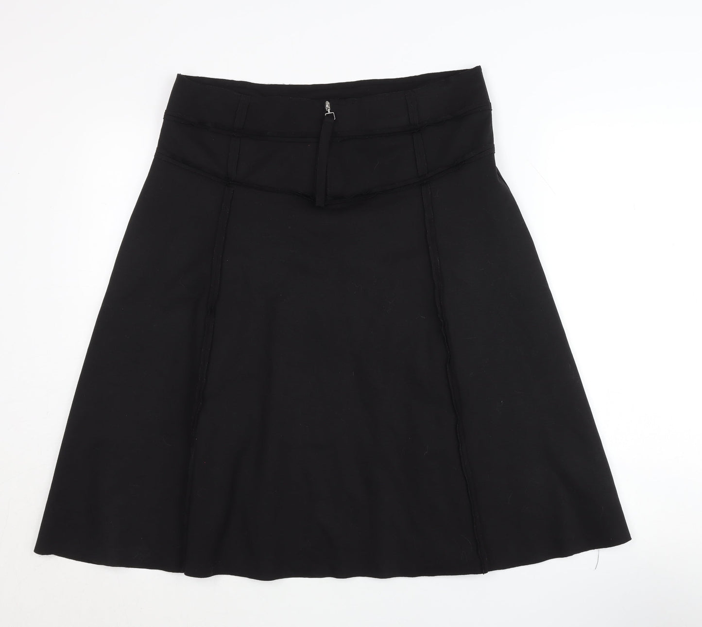 Jobis Women's Black Zip Skirt Size 14 Polyester Blend