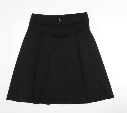 Jobis Women's Black Zip Skirt Size 14 Polyester Blend