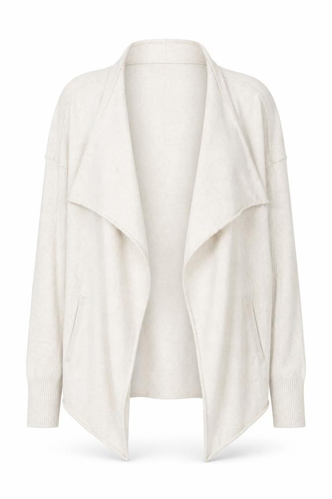 Fat Face Women's Ivory Open Front Cardigan Size 10