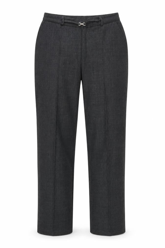Bonmarché Women's Black Check Trousers, Size 12, Elastic Waist