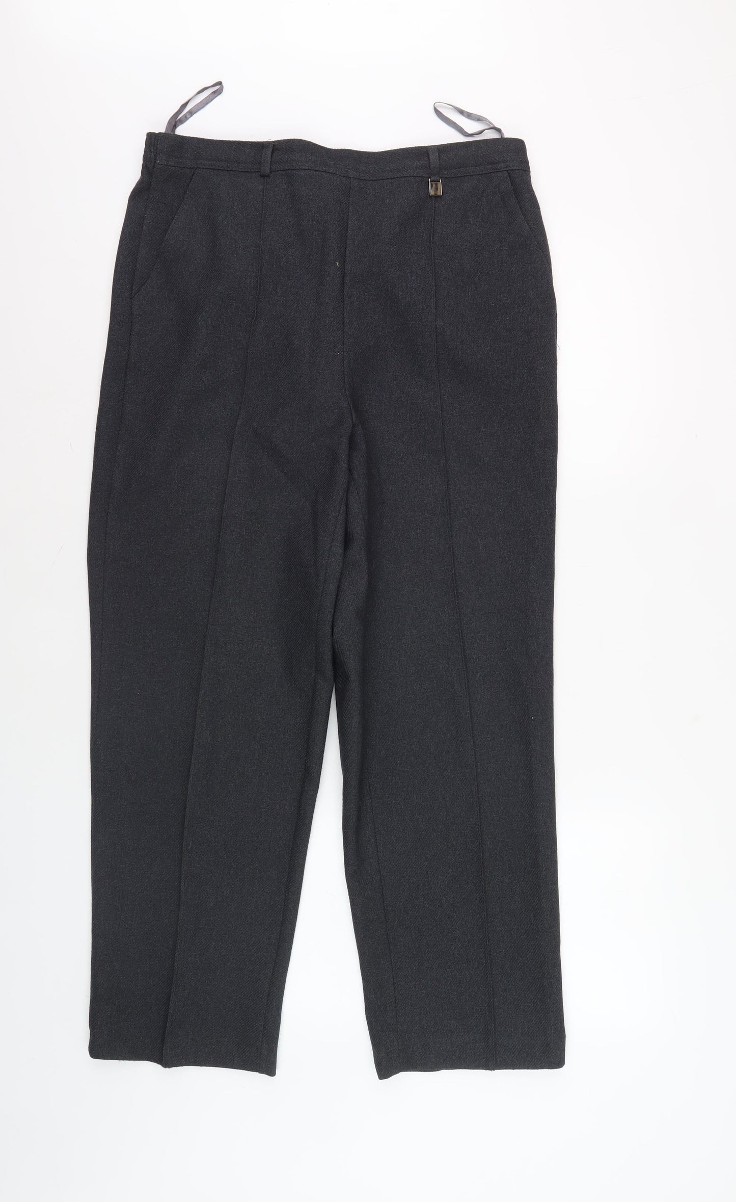 Women's Black Trousers Size 12 Regular Fit