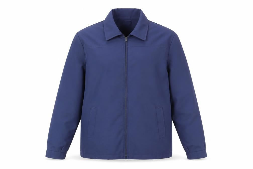 ADMÉ Men's Blue Basic Jacket, Size L, Cotton Blend