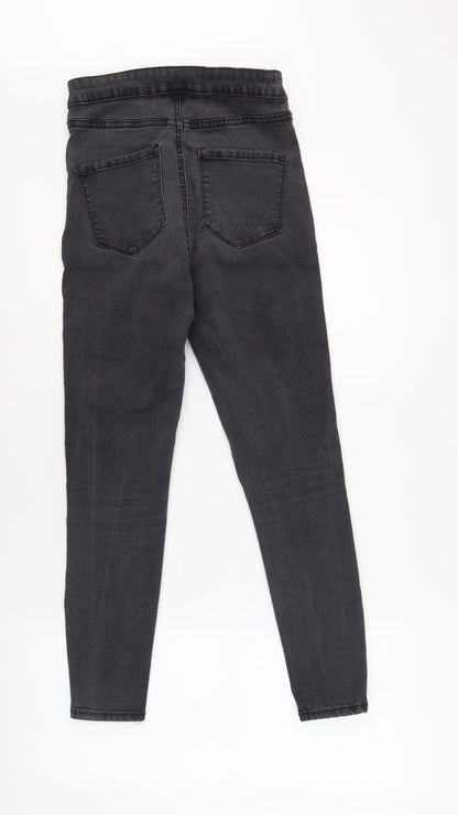 Back view of Denim Co. Women's Black Skinny Jeans, size 10