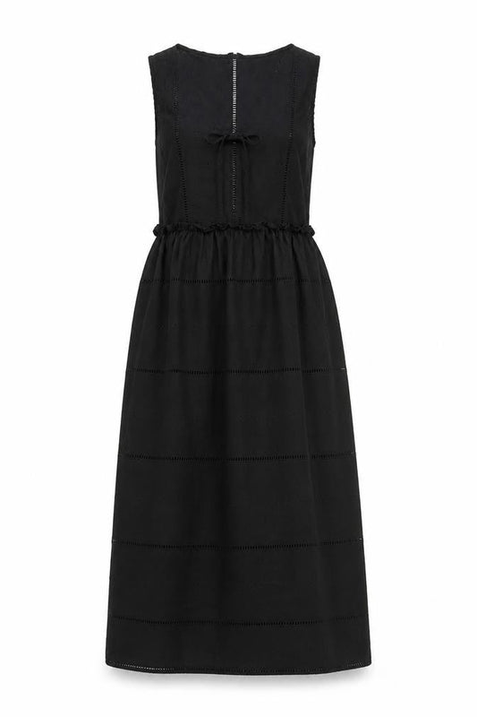 Debenhams Women's Black Sleeveless Cotton Dress