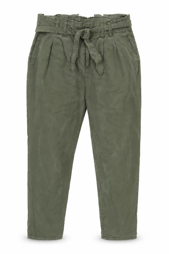 Gap Women's Green Paperbag Trousers Size 12