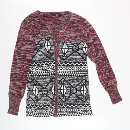 ESMARA Mens Multicoloured Cardigan S Geometric