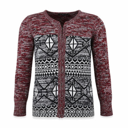 ESMARA Mens Multicoloured Cardigan S Geometric