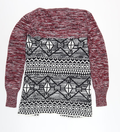 ESMARA Mens Multicoloured Cardigan S Geometric