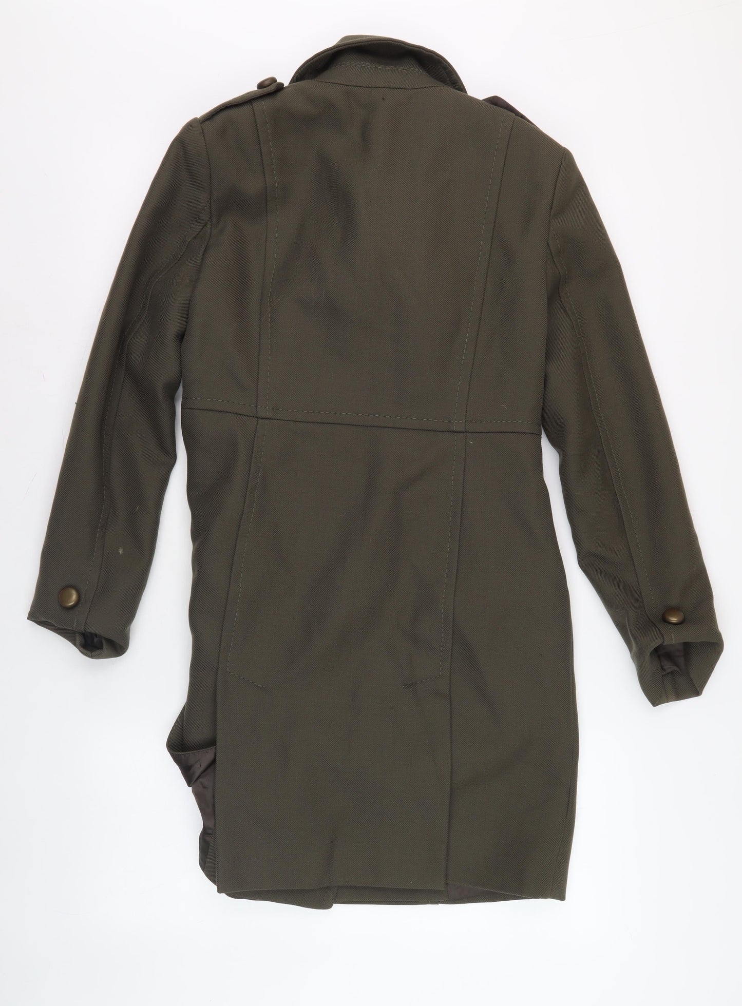 French Connection Women's Green Pea Coat, Size 8