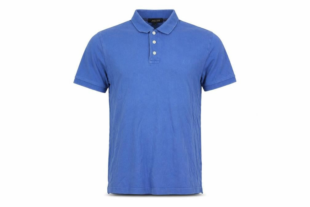 Jaeger Men's Blue Polo Shirt, Size S, Casual Style