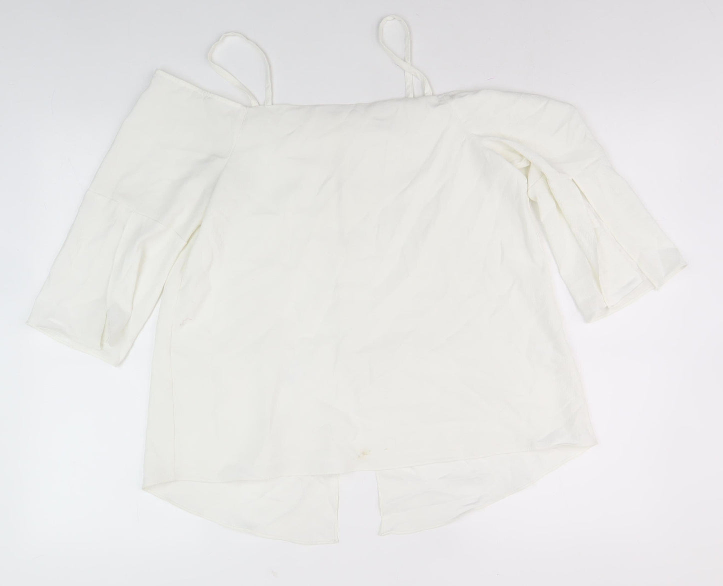 River Island Women’s White Off Shoulder Top UK 12