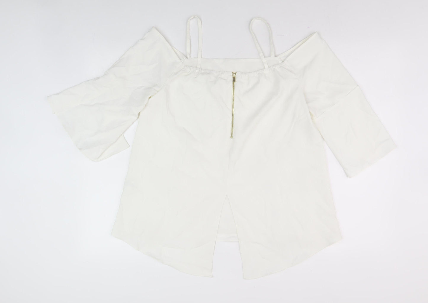 River Island Women’s White Off Shoulder Top UK 12