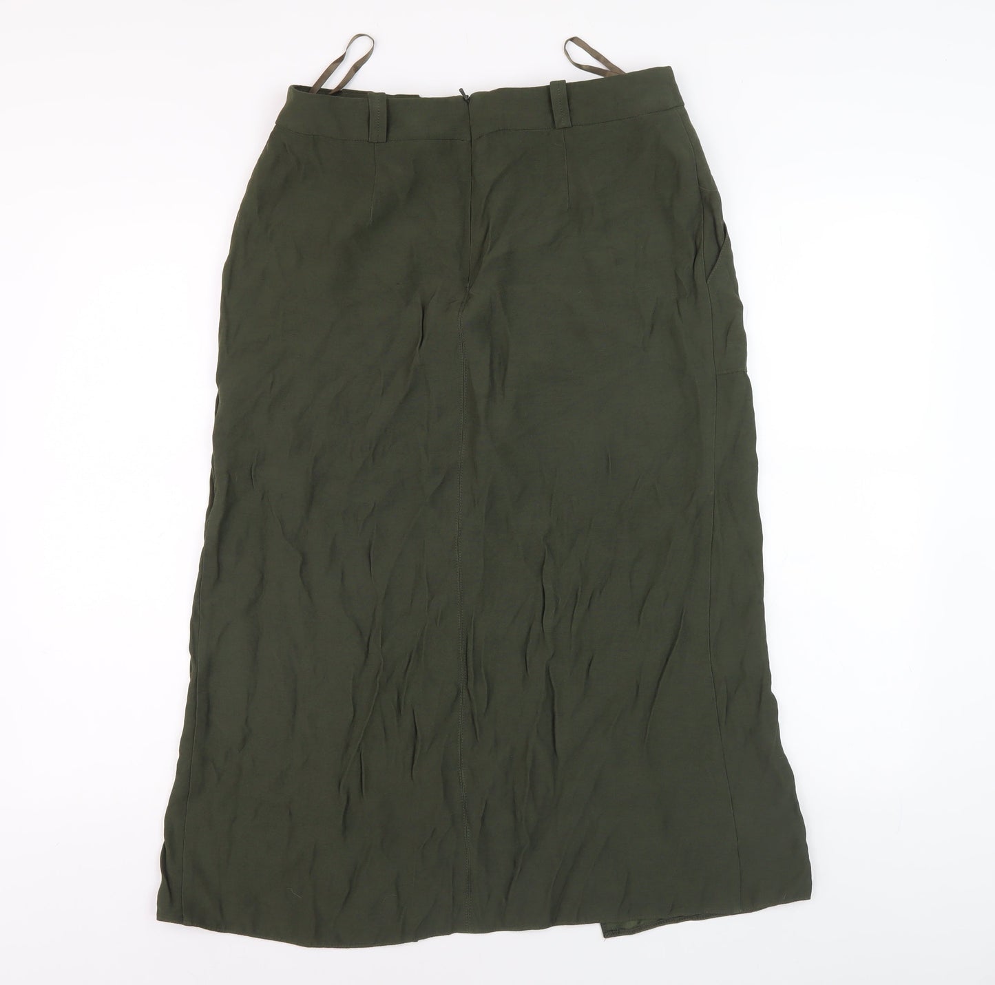 River Island Women's Green Skirt Size 12 with Pockets