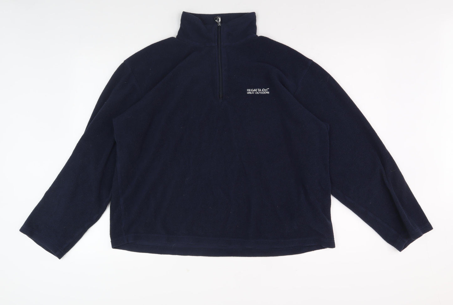 Regatta Men's Blue XL 1/4 Zip Fleece Sweatshirt Logos