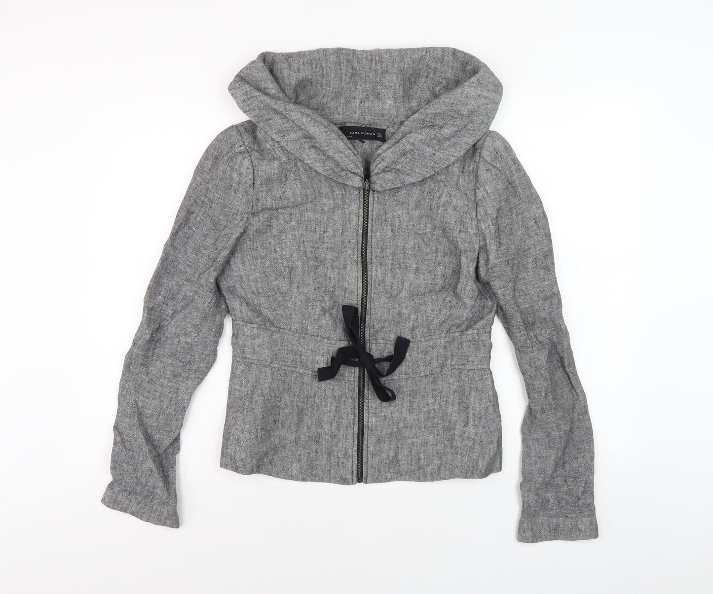 Zara Women’s Grey Slim Fit Jacket, S, Casual