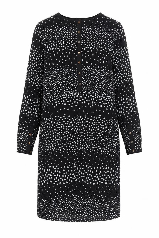 Sosandar Women's Black Polka Dot Dress Size 14