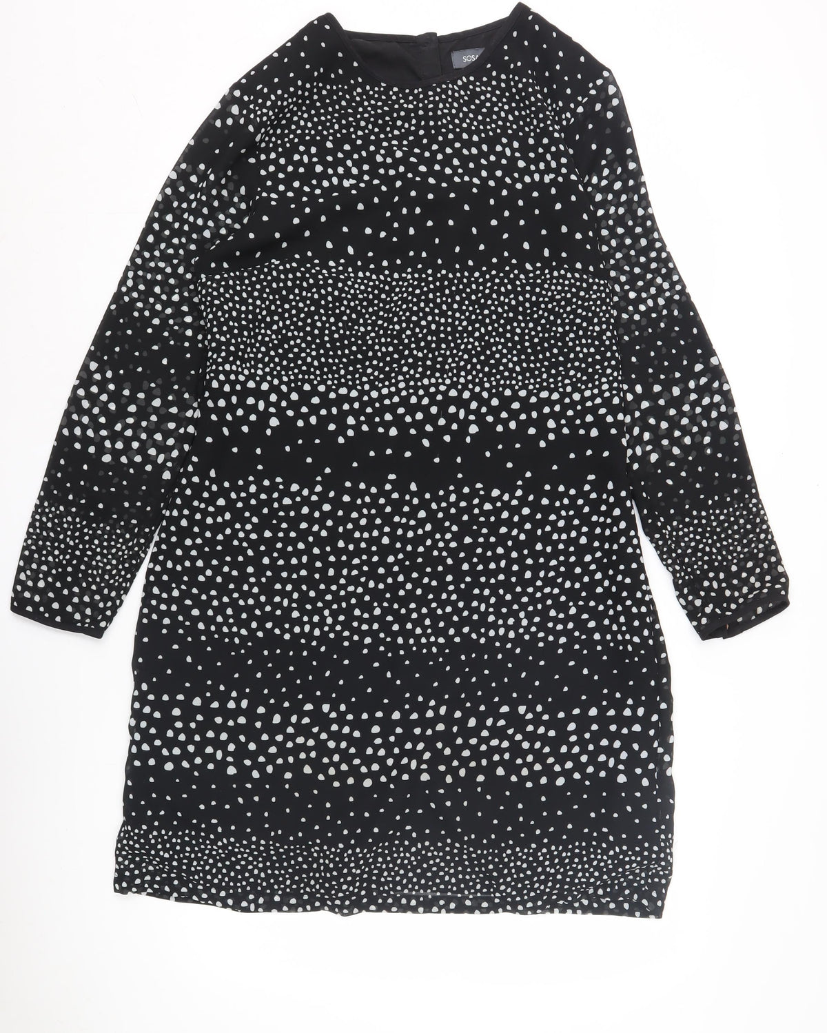 Sosandar Women's Black Polka Dot Dress Size 14