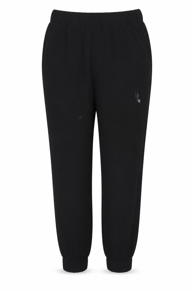 Zara Women's Black Elastic Waist Trousers - Size M