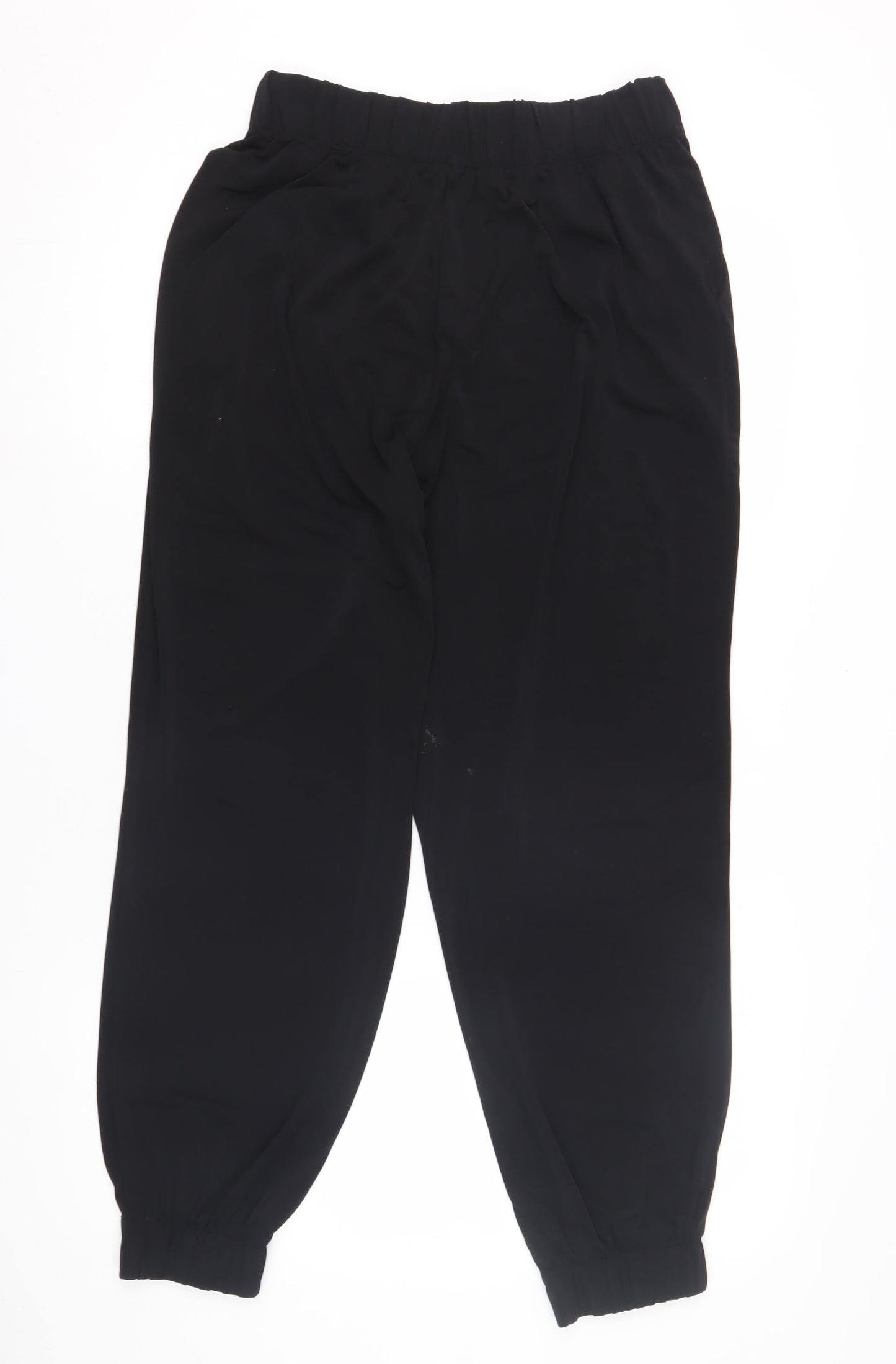 Zara Women's Black Elastic Waist Trousers - Size M