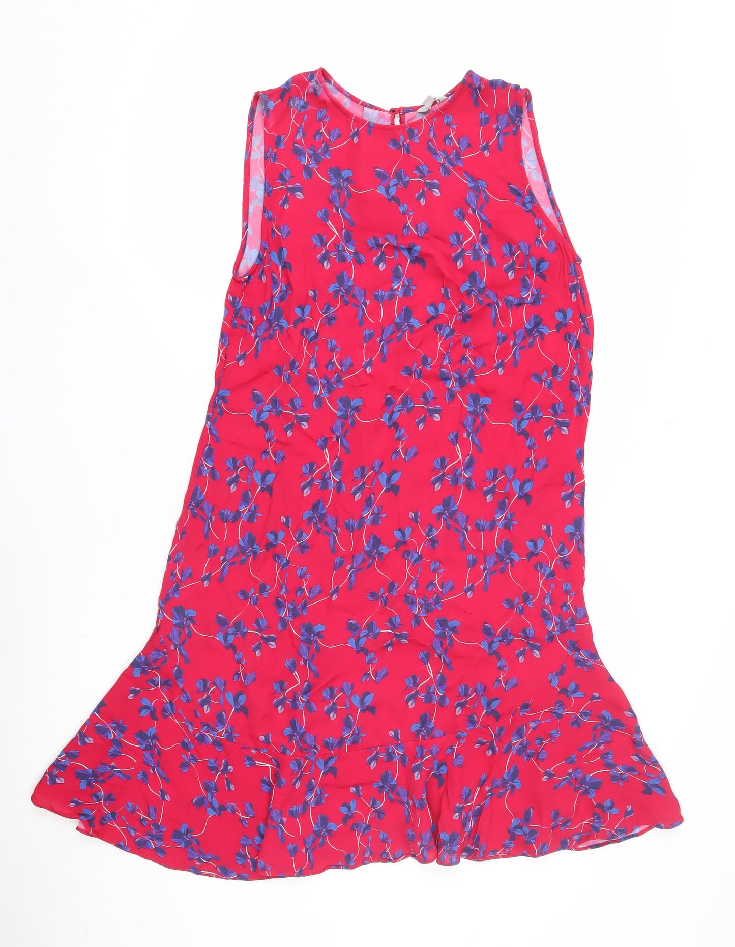 Jigsaw Women's Red Floral Dress Size 6 Sleeveless