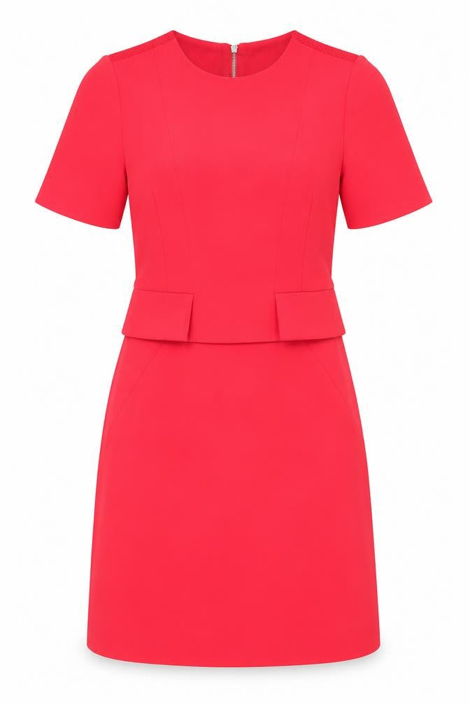 Whistles Women's Red Shift Dress, Size 4, Knee Length, Formal
