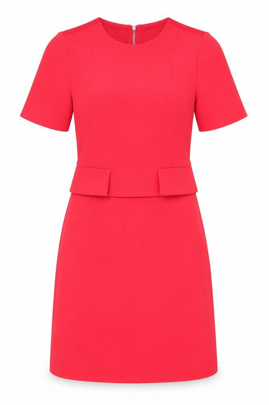 Whistles Women's Red Shift Dress, Size 4, Knee Length, Formal